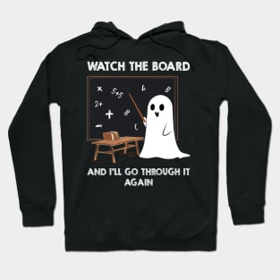 Funny Halloween Teacher Costume Funny Ghost Teacher Hoodie